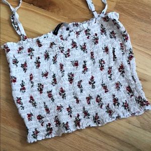 Brandy Melville Floral Crop Top